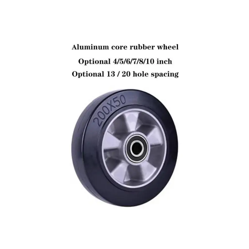 1-pcs-7-inch-two-hands-trolley-wheel-chair-rubber-wheel-silent-rubber-belt-heavy-duty-5-6-7-8-10-inch-roller-universal-wheel