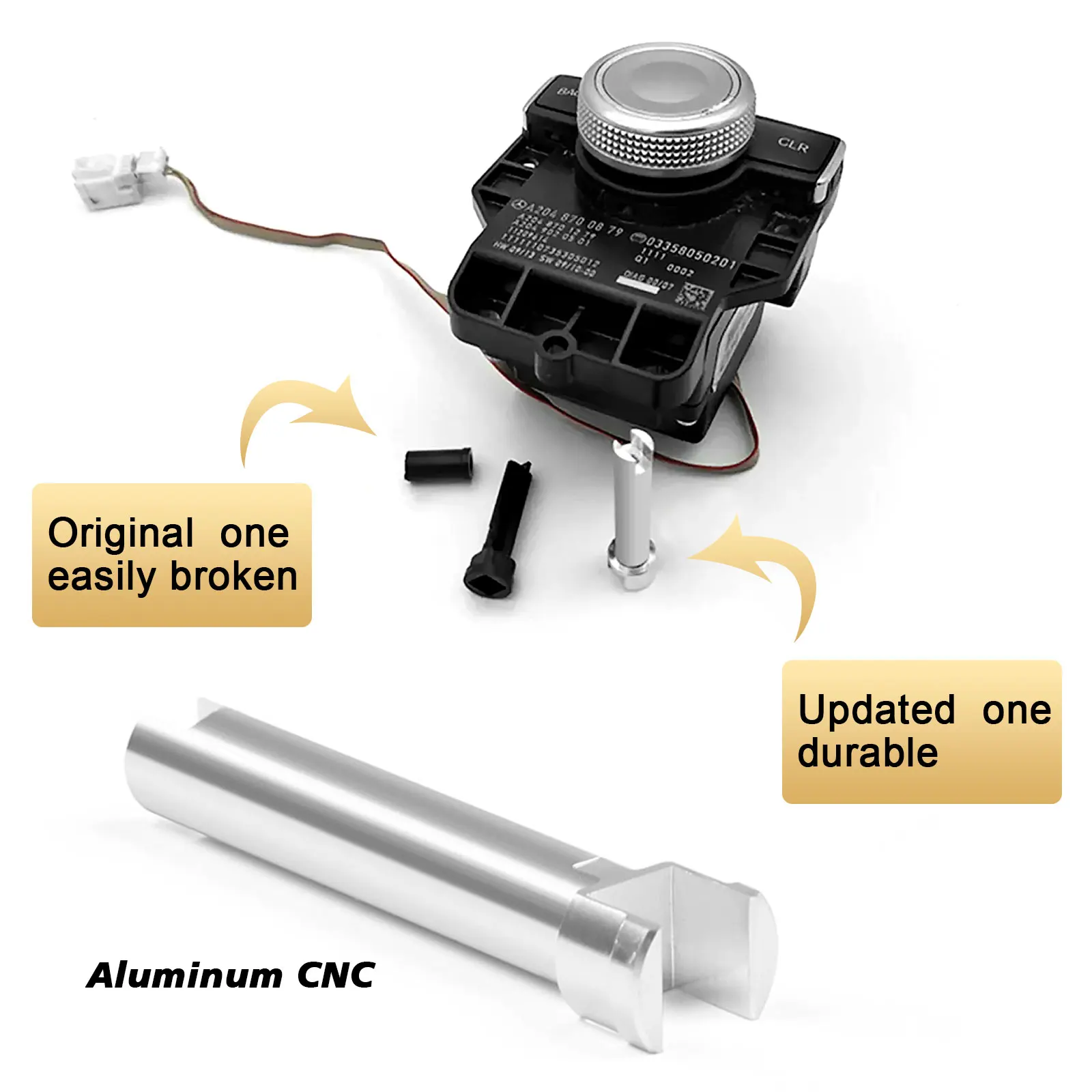 For Mercedes Benz W204 X204 W212 Comand Controller Rotary Switch Button Knob Shaft Repair Axis Pin 2408700879