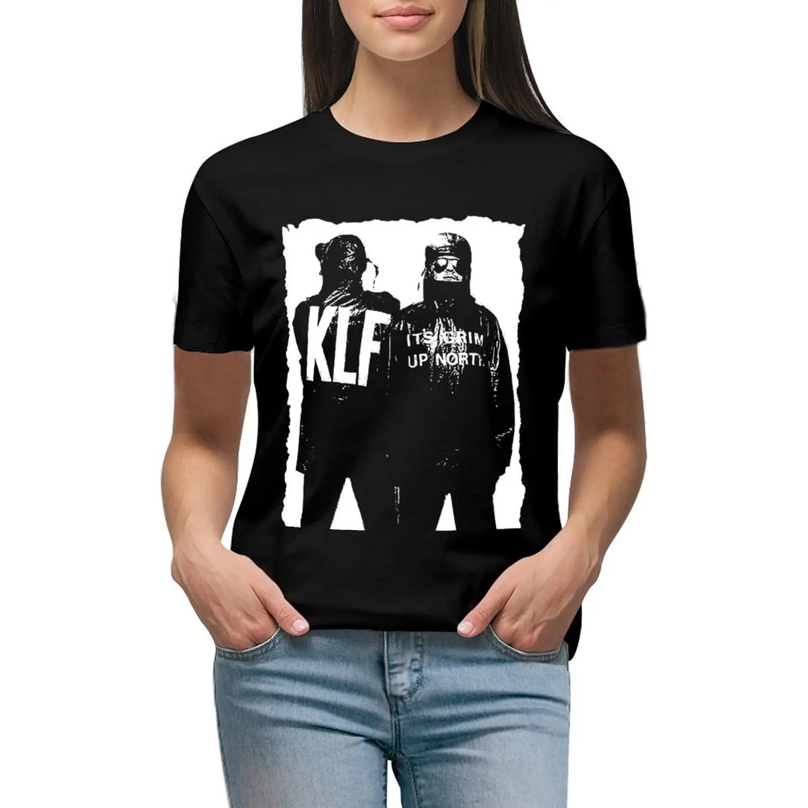 

THE KLF Essential T-shirt funny female t-shirt dress for Women plus size sexy