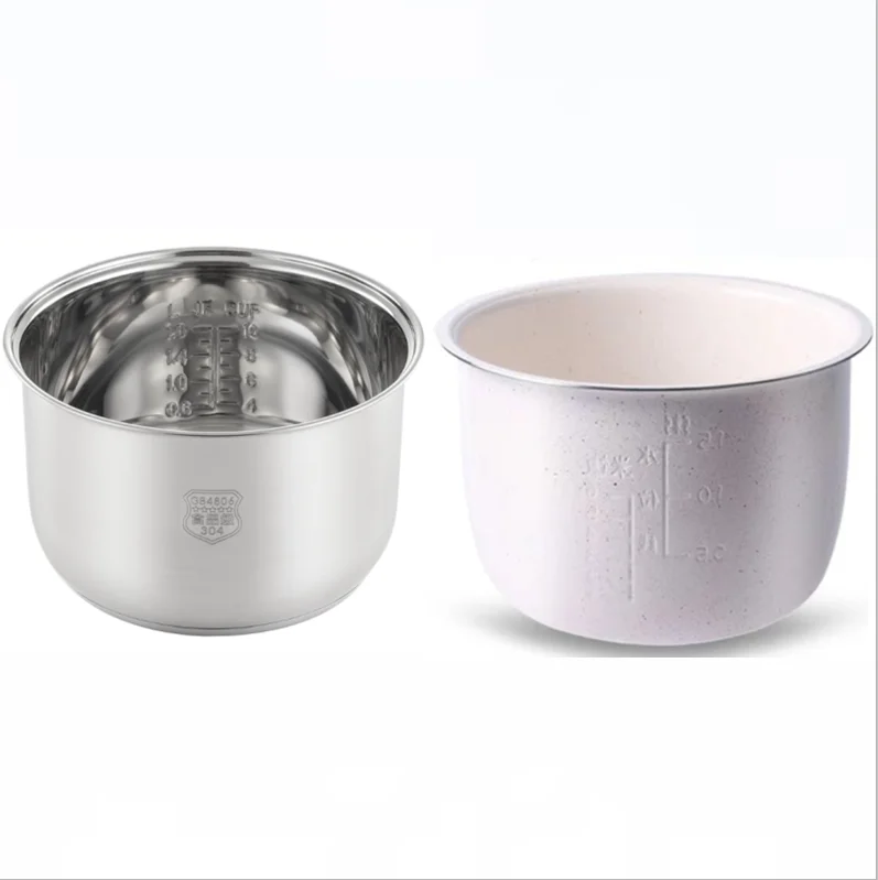 

Stainless steel liner without coating ceramic glaze liner rice cooker rice cooker electric pressure cooker inner bowl 4L 5L 6L
