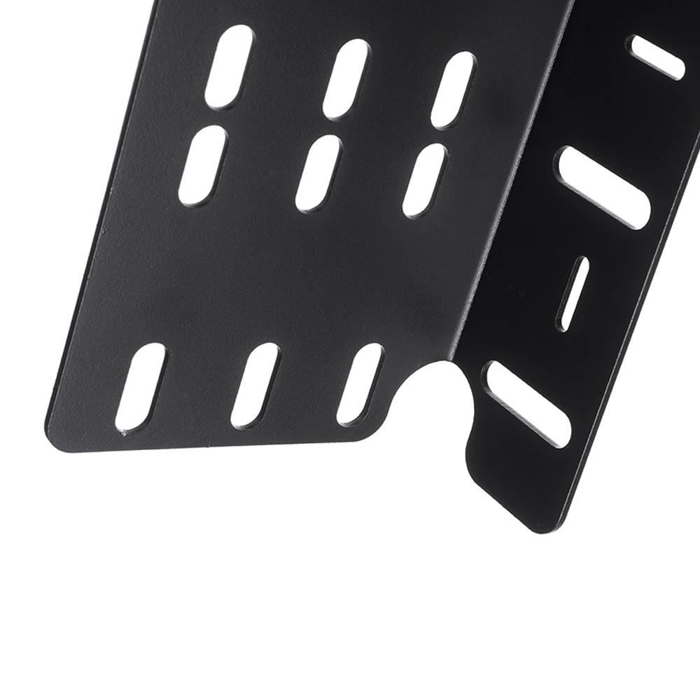 Support Universel De Plaque D'immatriculation Willpower - Alliage Noir, Pour Pare-chocs Avant, Fixation Feux LED, 4x4