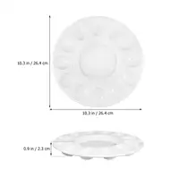 Easter Egg Tray Ceramic Platter Refrigerator Deviled Ceramics Serving Devilled Eggs Holder 2
