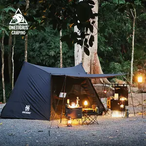 OneTigris COMETA Camping Tent Black Tigris Series Backpacking Shelter for  Bushcrafters & Survivalists Hunting Hiking - AliExpress