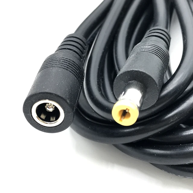 3ft DC Power Extension Cable 5.5x2.5mm Male To Female - CCTV Camera Power Cord Extender