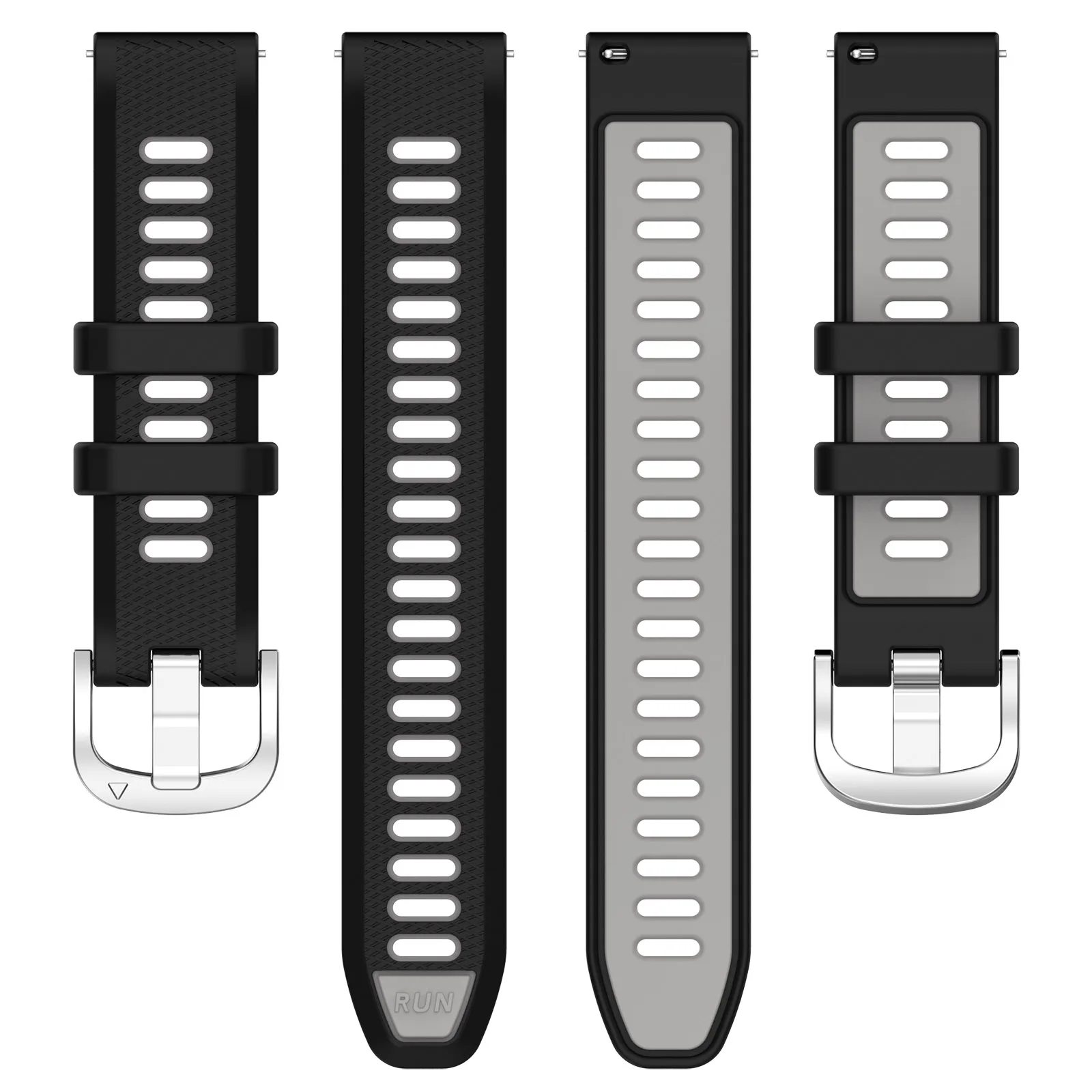 Sleek Adjustable Watch Band with Official Buckle - 18/20/22mm Options