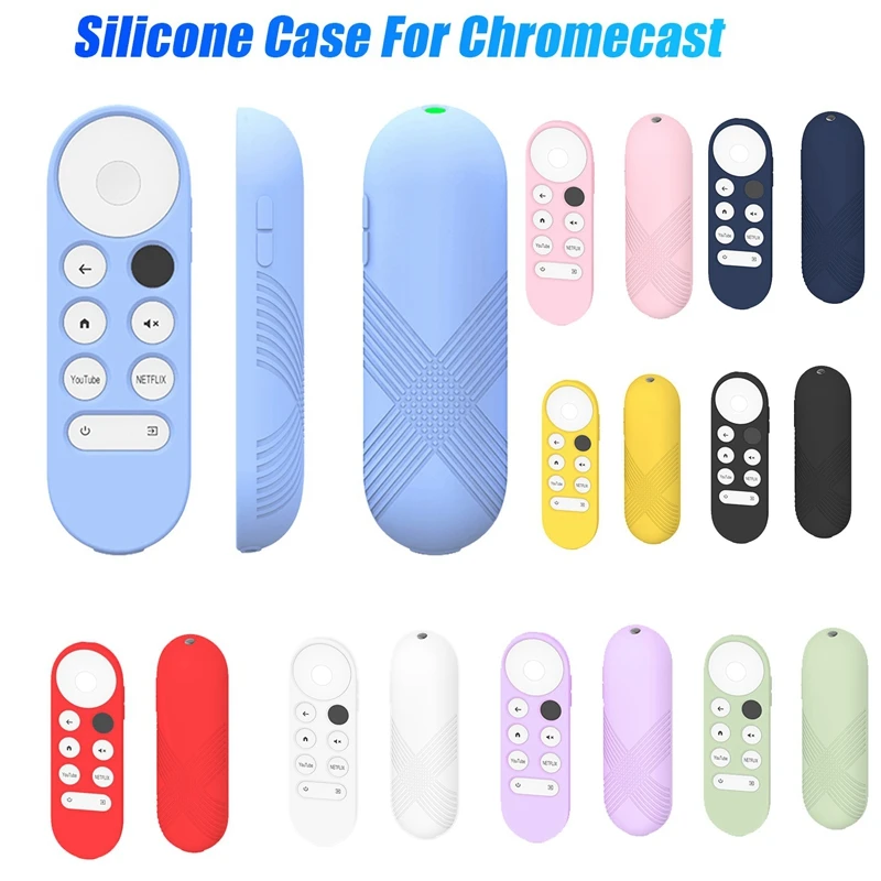 

Silicone Case For Google Chromecast Remote Control Protective Cover Shell For Google TV 2020 Voice Remote Control