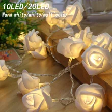

LED rose battery lamp Festive lantern decorative lamp simulation rose lantern string