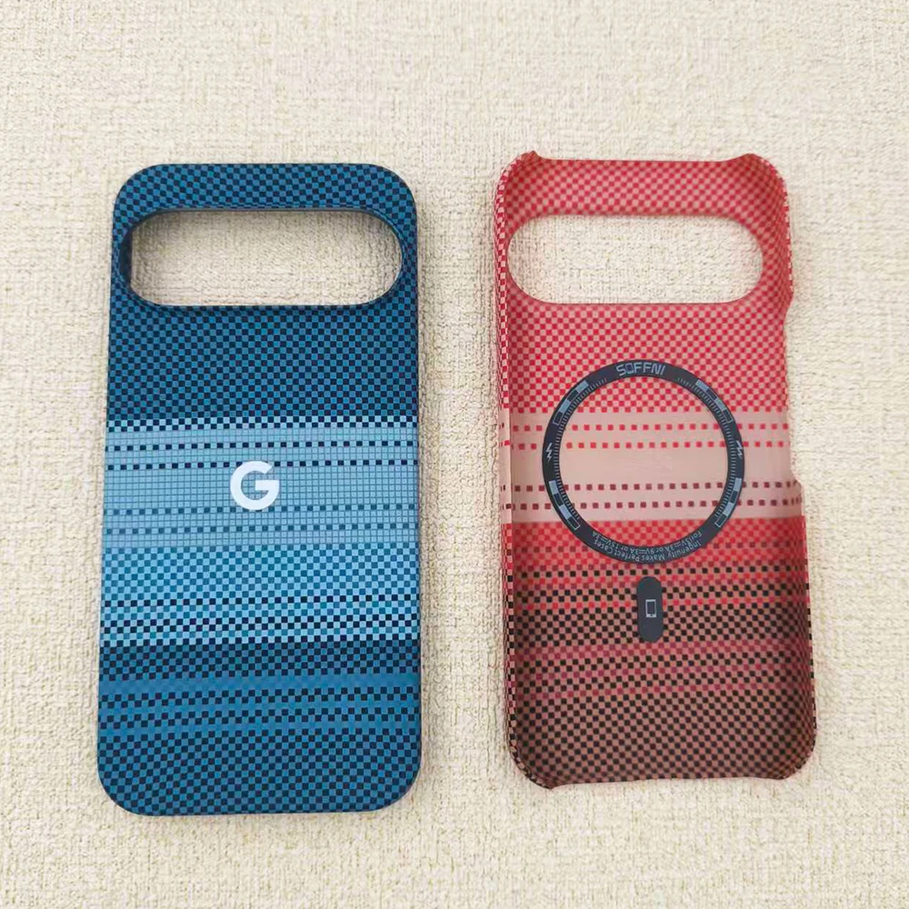 Frameless Carbon Fibre Magnetic Phone Case with Wireless Charging and Shockproof Protection