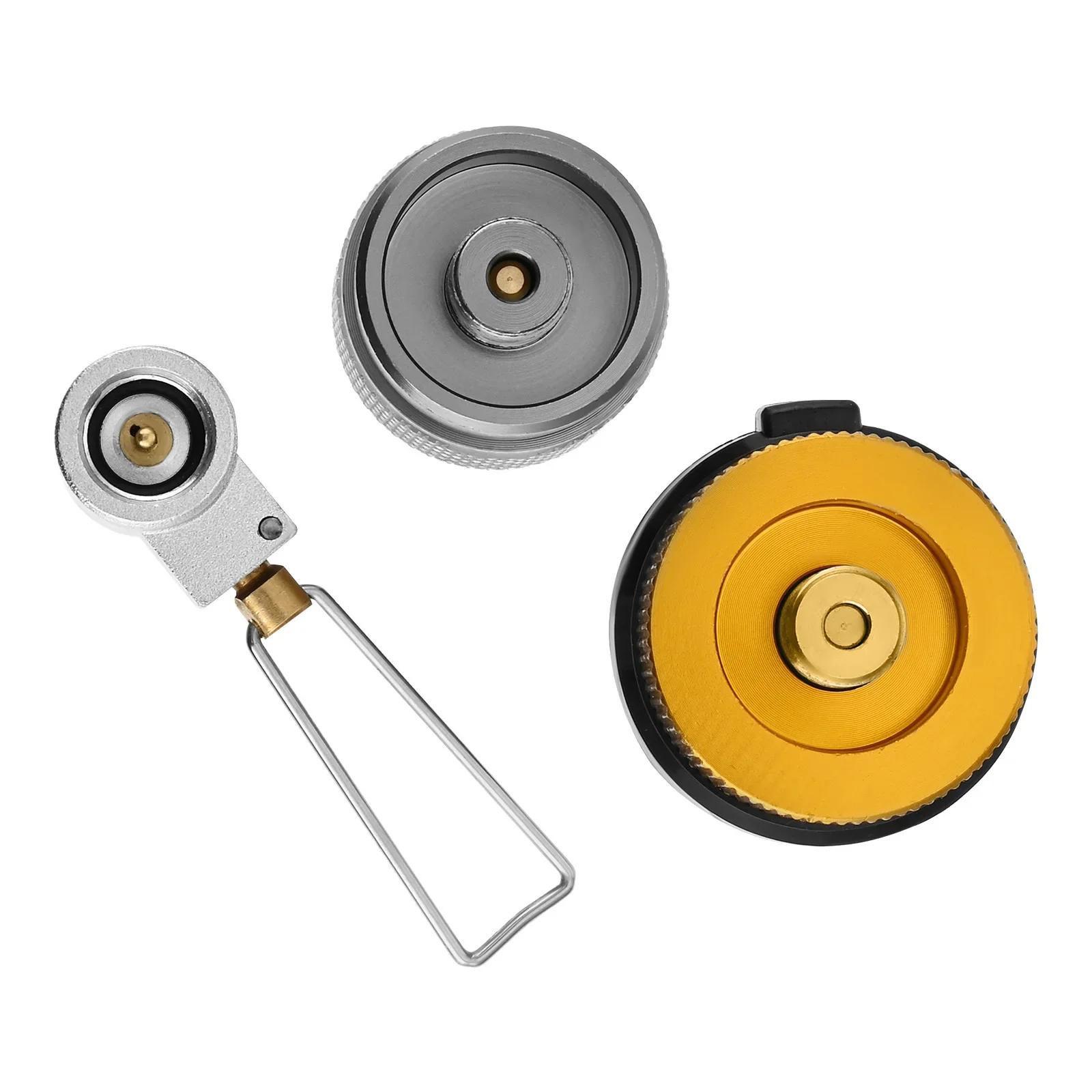 3pcs/kit Camping Stove Adapter Butane Canister Refill Mapp/OD/CB can Shifter Propane Adapter Isobutane Fuel Exhaust Air Pressure