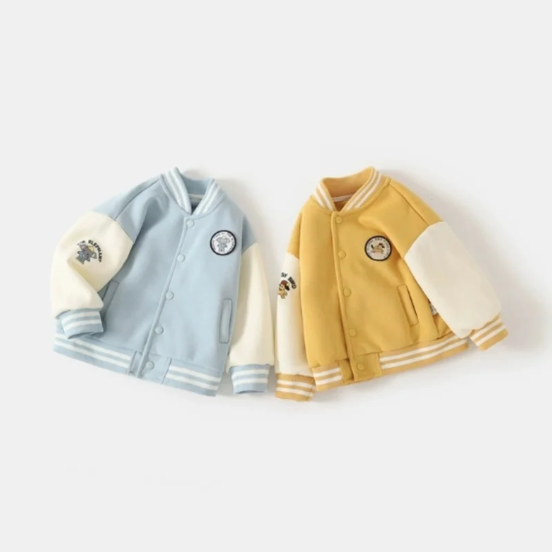 2023 neue Ankunft Infant Kleinkind Baseball Jacke Frühling Herbst Unisex Kinder Mantel Jungen Mädchen Baby Oberbekleidung – Detail 2