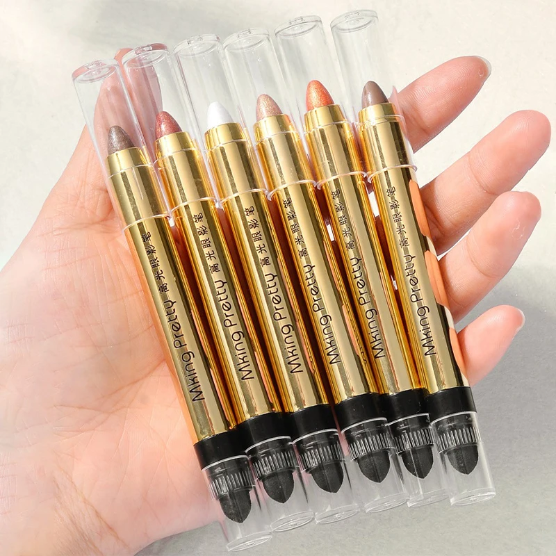 

Glitter Eye Shadow Stick Shine Lazy High Gloss Eye Shadow Pen Pearl Light Fine Flash Beautification Brightening Makeup Holding