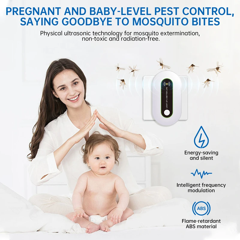 Xiaomi Electric mosquito killer lamp ultrasonic Repel mosquitoes rat insects household electronic mosquito killer EU/US/UK Plug mosquito killer lamp