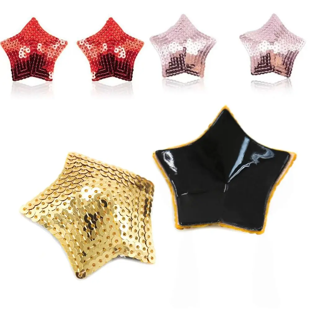 

1Pair Sequin Star Shape Bra Hot Reusable Self Adhesive Nipple Covers Women Silicone Pasties
