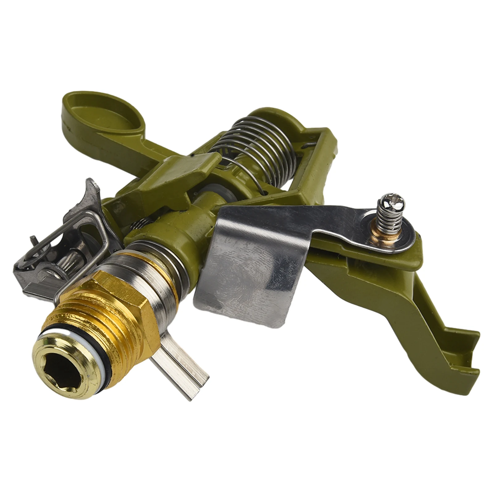 1/2" Brass Rocker Arm Water Sprinkler Nozzle Adjustable Water Sprinkler Lawn Watering Garden Irrigation Spray Nozzle