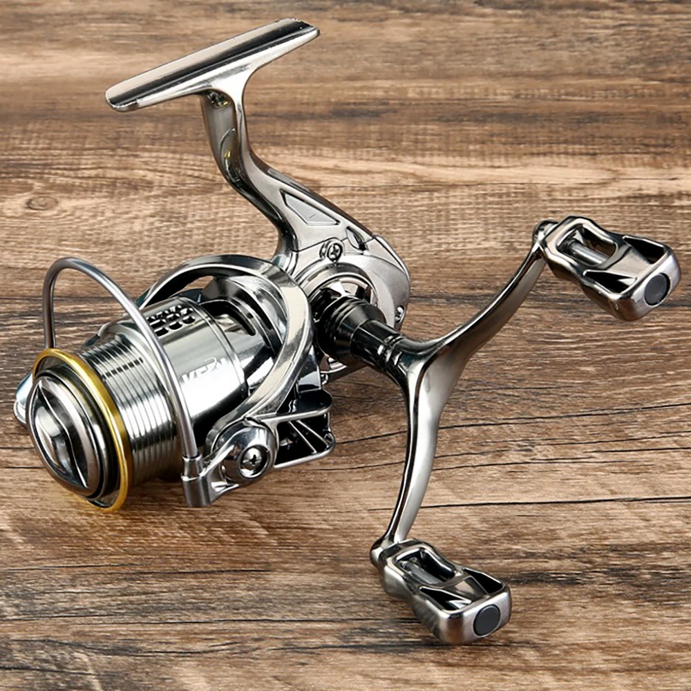 

GHOTDA Spinning Reel Double Grip Anti-shake Drag Carp Fishing Reel Left Right Interchangeable Saltwater Freshwater 2000s 3000s