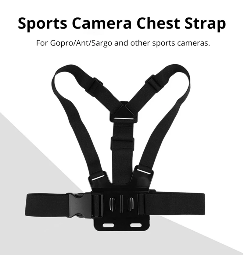Description Picture 2 of itemChest Strap Mount Belt for Gopro Hero 9 8 7 6 5 4 Insta360 R X2 DJI OSMO Action Camera Harness for Go Pro SJCAM EKEN Accessories