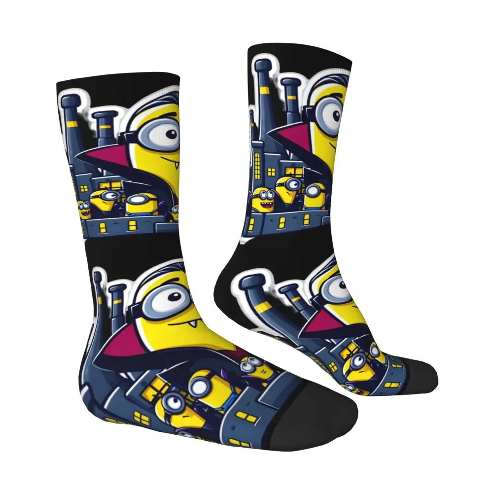 Custom Cool Print M- Minions Cartoon Socks for Women Men Stretchy Summer Autumn Winter M- Minions Bananas Crew Socks 73 Sadf49ecba43349039f9902130871e627e