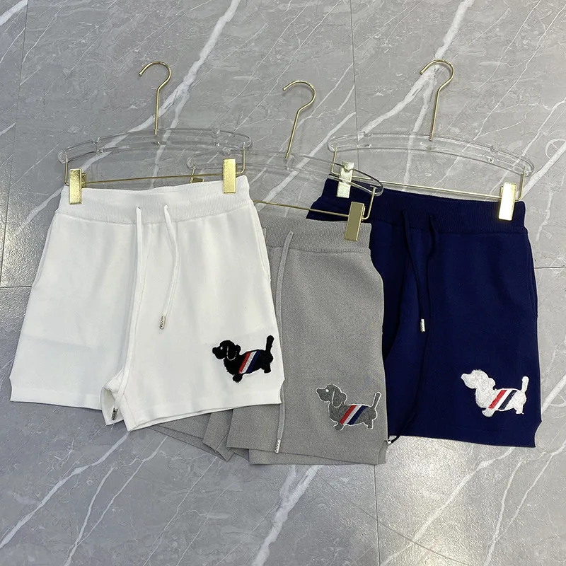 coreano-di-alta-qualita-il-nuovo-cucciolo-ricamato-di-canapa-di-ghiaccio-tricolore-versatile-college-wind-hot-pants-tb-pantaloncini-casual-da-donna-hipster