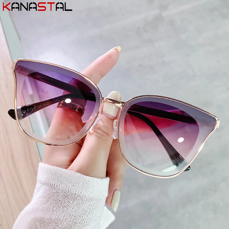 WomenUV400PolarizedSunglassesGradientFashionAntiGlareSun