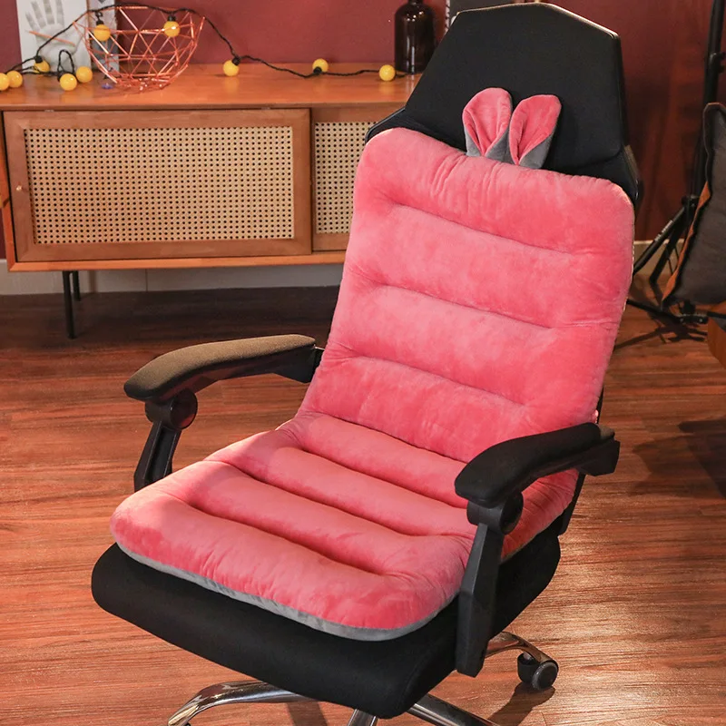 New Non-slip Chair Cushion Office Computer Chair Mat Autumn and Winter  Warmth Integrated Seat Pad Recliner Cushion - AliExpress
