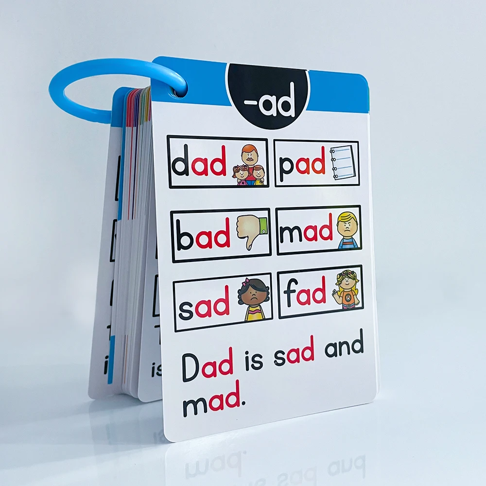 Kids Montessori English Phonics Learning Cards ESL Teaching Materials Teacher Teaching Aid Vocabulary Building Montessori 4