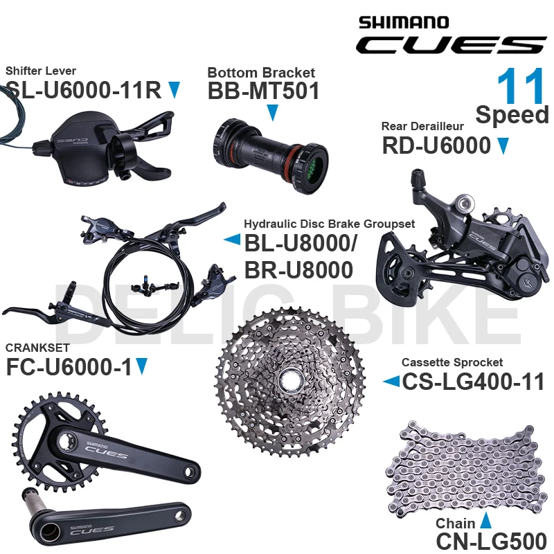 

Детали для дискового тормоза SHIMANO CUES U6000
