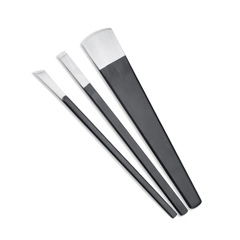 Description Picture 2 of item3 Pieces Leather Knife Kit Cutting Round Skiver Knife Skiving for Leathercraft Working Tool DIY High-Carbon Steel Blade Set