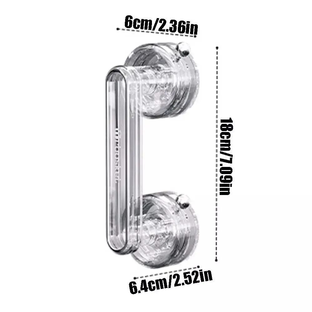 Waterproof Suction Cup Door Handle Anti-slip Reusable Sliding Door Handle Removable Bathroom Wardrobe