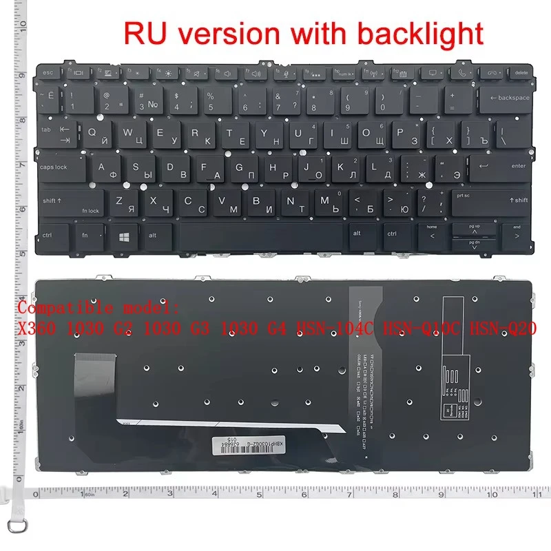 US/SP/RU/UK/BR for HP EliteBook X360 1030 G2 1030 G3 1030 G4 HSN