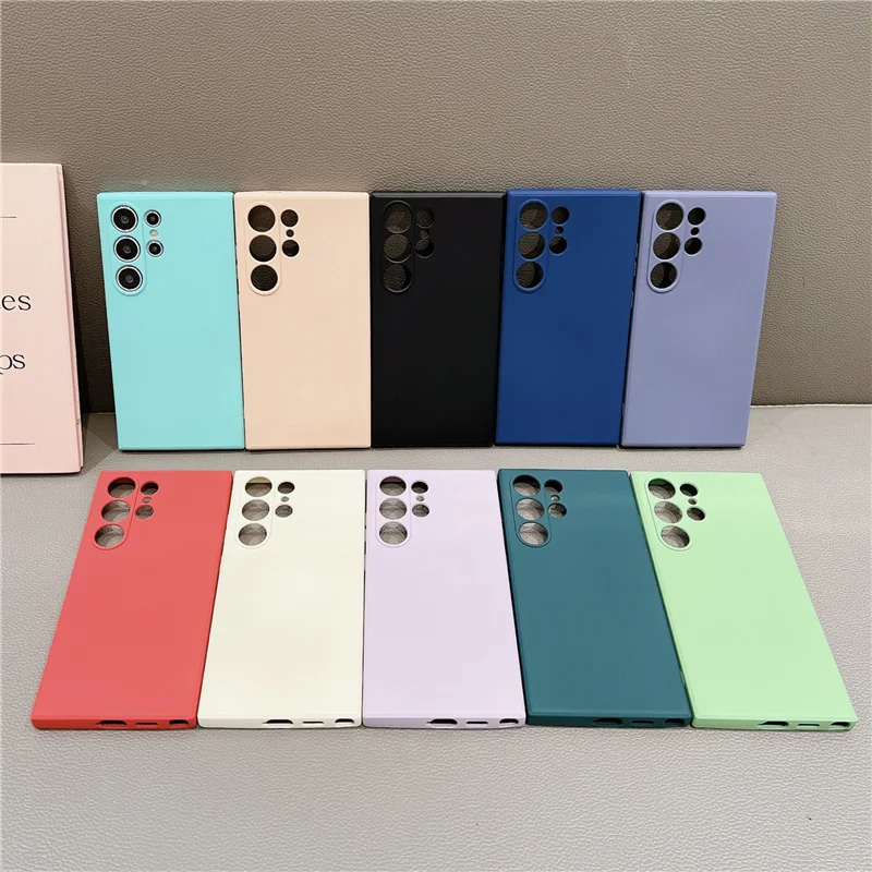Premium Liquid Silicone Shockproof Phone Case with Soft Square Frame Design
