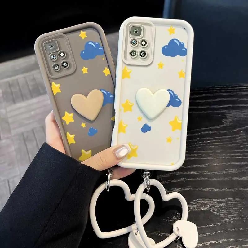 Yellow Star Themed Phone Case Set with Lanyard and Craft Embellishments - 3 Piece Bundle