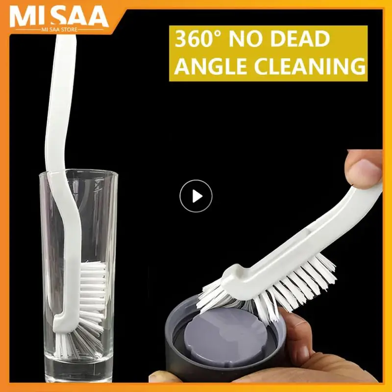 

Тонкая щетка, пластиковая щетка для чистки, с длинной ручкой, для бутылки с молоком, стеклянная трубка, бытовая щетка для мытья посуды, домашние кухонные инструменты