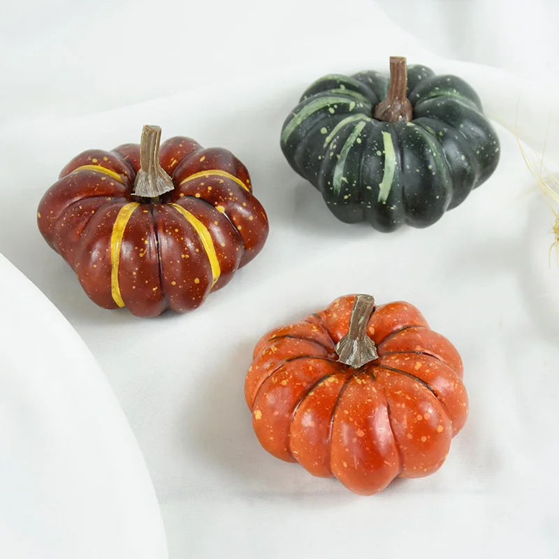 1 Stücke Künstliche Kürbis Gefälschte Simulation Gemüse Thanksgiving Dekor Halloween Party Requisiten DIY Handwerk für Zuhause Bauernhaus Ernte – Detail 8