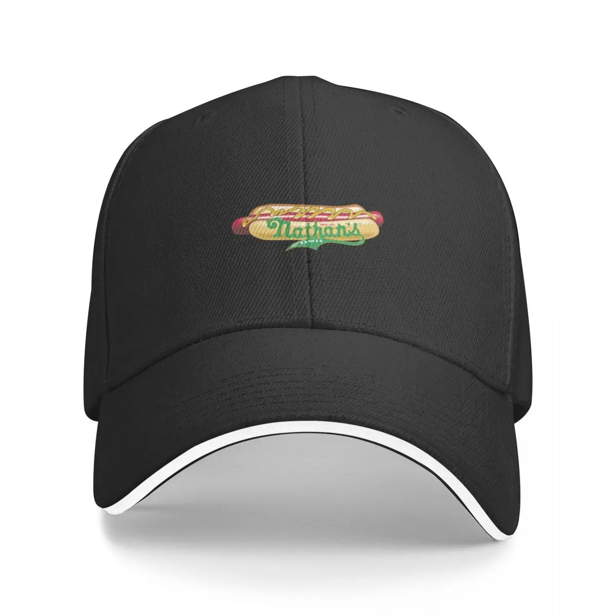 

New Famous Nathan Hotdogs Distressed Logo Gift For Men and Women, Gift For Fans Baseball Cap Rave Hat For Girls Men's