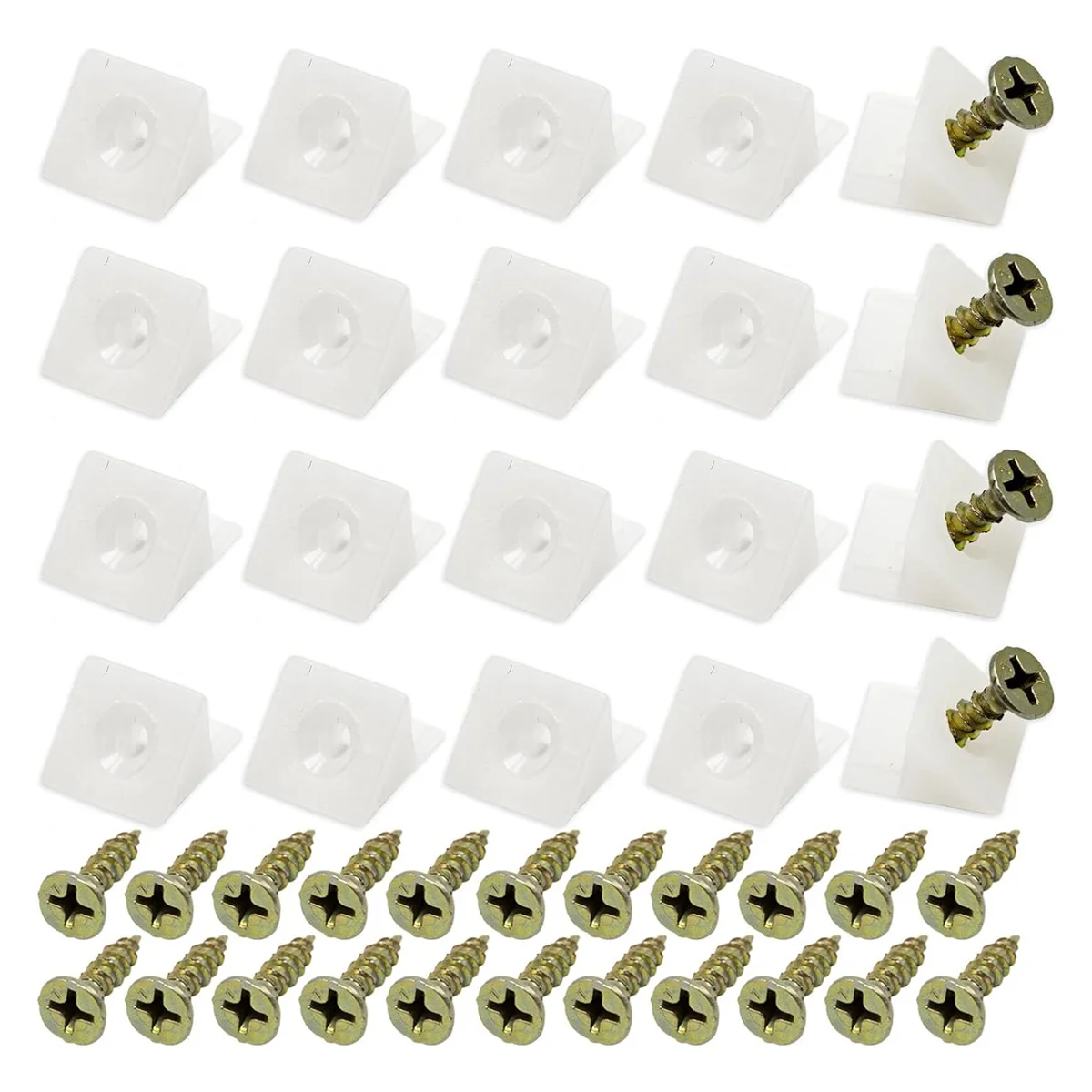 50 Pcs Drawer Support Wedges Plastic Drawer Bottom Sagging Repair Fixing Mending for Furniture drawer support wedges
