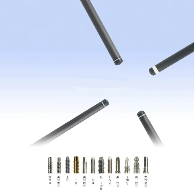 DAVID LOMAN 3/8*14Play/Hit cue Shaft Carbon Fiber Pool Cue Stick ShaftLow Deflection Pool Stick Shaft 1