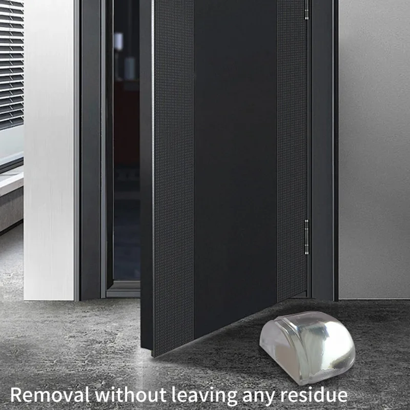Collision Resistant And Silent Door Stopper Circular Transparent Safety Top