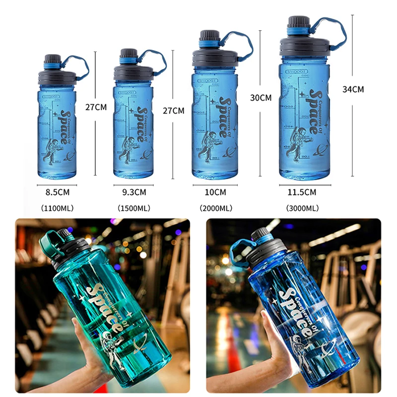 1.5L 2L 3L Large Capacity Sports Water Bottle Outdoor Fitness Cup Camping Mountaineering Portable Jug sports water bottle portable water bottle portable water jug