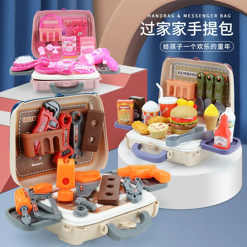 Children's backpack toy disassembly and repair boy simulation home repair tool