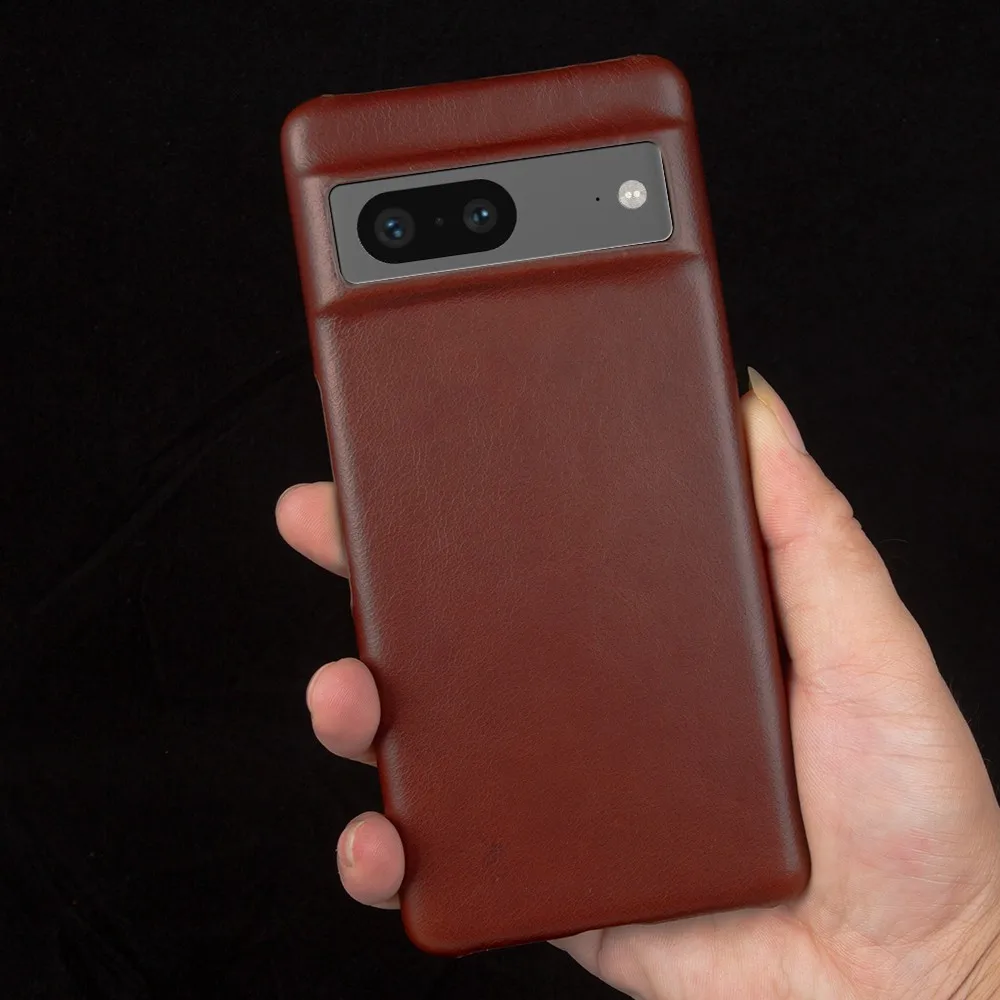 Luxury Oil Wax Genuine Leather Case - Premium Protective Cover