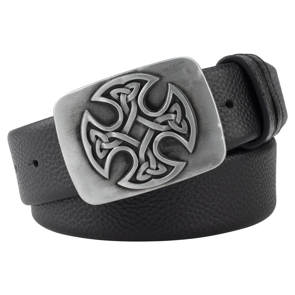 

Men's Leisure Belt Top Layer Leather Cowhide