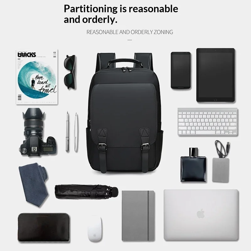 Laptop backpack, men's and women's large capacity travel hiking backpack, anti-theft college student backpack