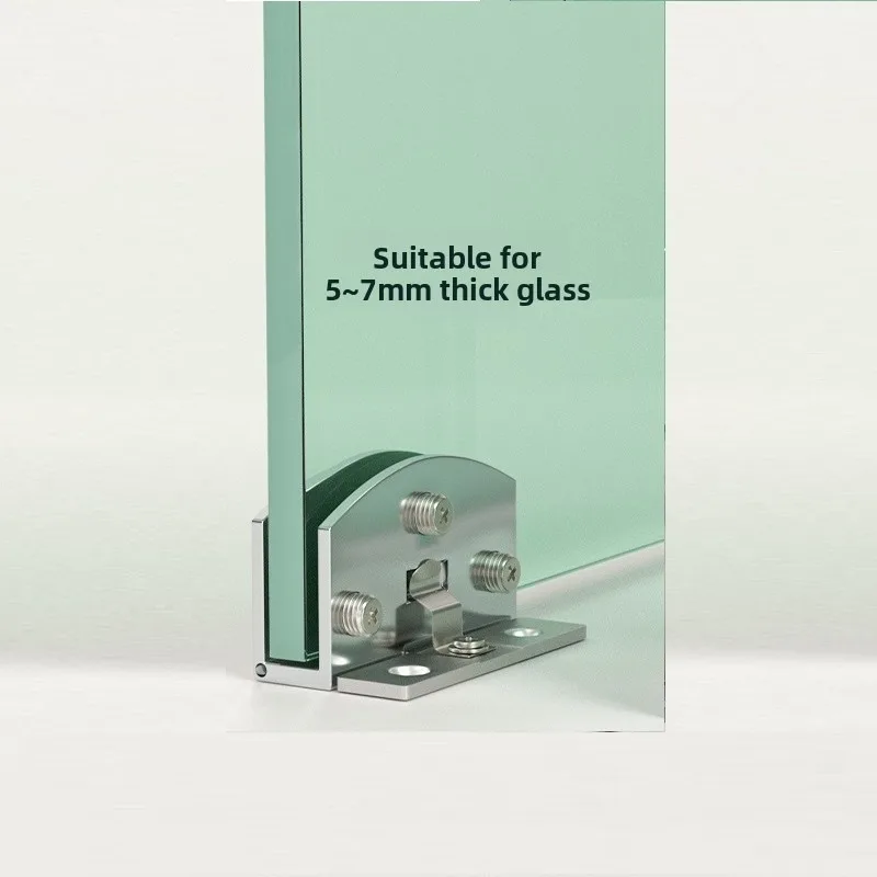 2 Pcs Cake Cabinet Glass Hinge Punch-free Wine Cabinet Glass Hinge Furniture Hardware Accessories stainless steel hinges door hinges