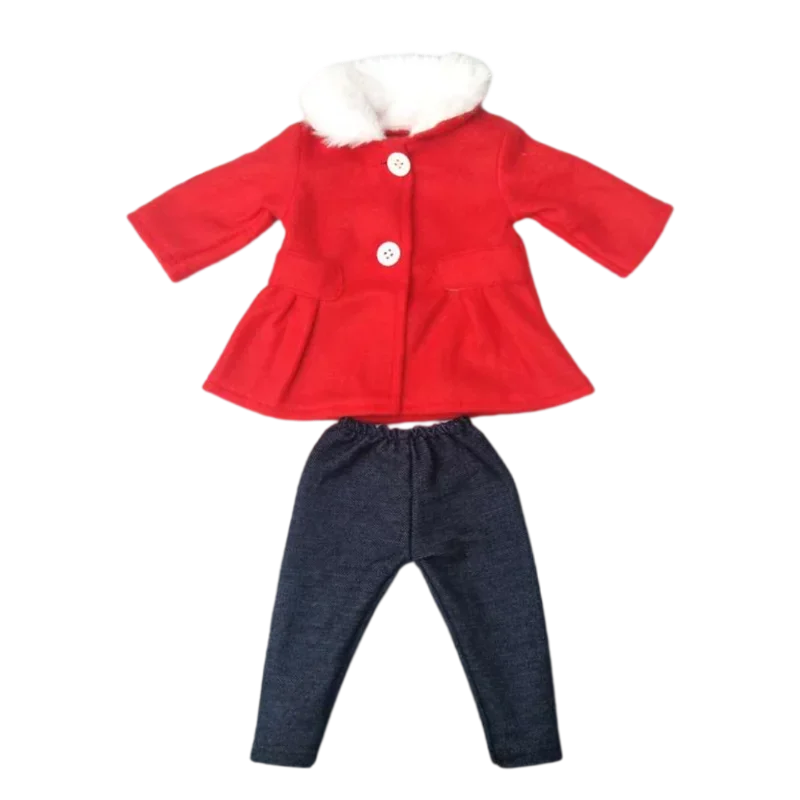 Deluxe Fashion Outfit Set for 18 Dolls - Stylish Jacket and Pants Combo