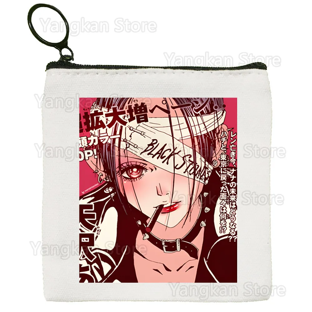 Coin Purse Anime Nana Osaki Manga Cute Mini Canvas Student Wallet Coin Case Zipper Hand Female Key Case