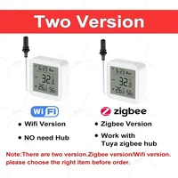 Tuya WiFi Zigbee Temperature Humidity Meter with External Probe Sensor Optional Digital LCD Screen Thermometer for Fish Tank - Image 2