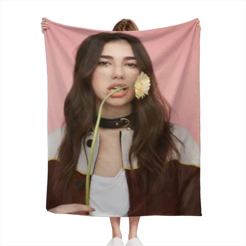 Singer D-Dua Lipas Summer Blanket Thin Blanket for Couch Sofa Warmth Bed Artificial Flannel Blankets Comfortable 5