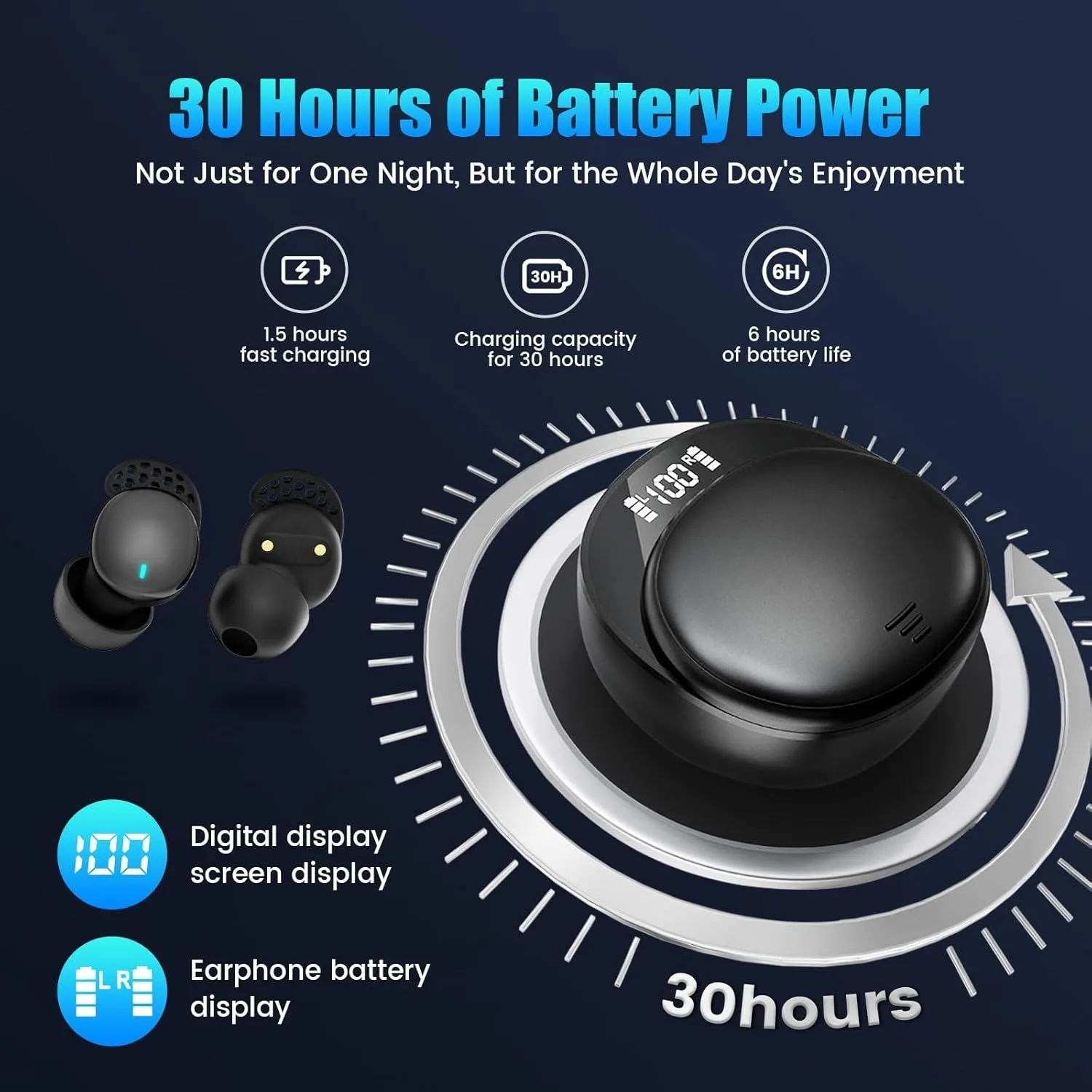 Comfortable Noise Blocking Wireless Sleep Earbuds for Side Sleepers