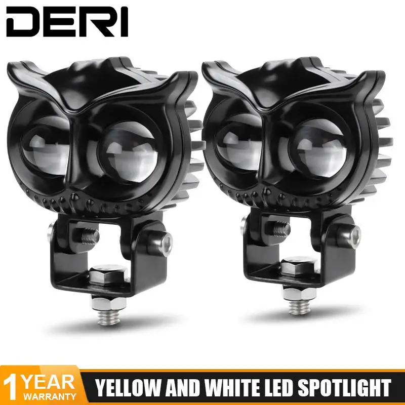 

Owl Car Headlight 2.5 Inch LED Spot Light 12V Spotlight Fog Lamp For Offroad Truck Tractor 4x4 Street Dirt Bike Moto Pickup VAN