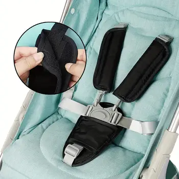 Cintura protettiva per passeggino Cuscinetti per cintura di sicurezza per auto di sicurezza per bambini Copri tracolla universale per passeggino Cuscino morbido Protezione per carrozzina